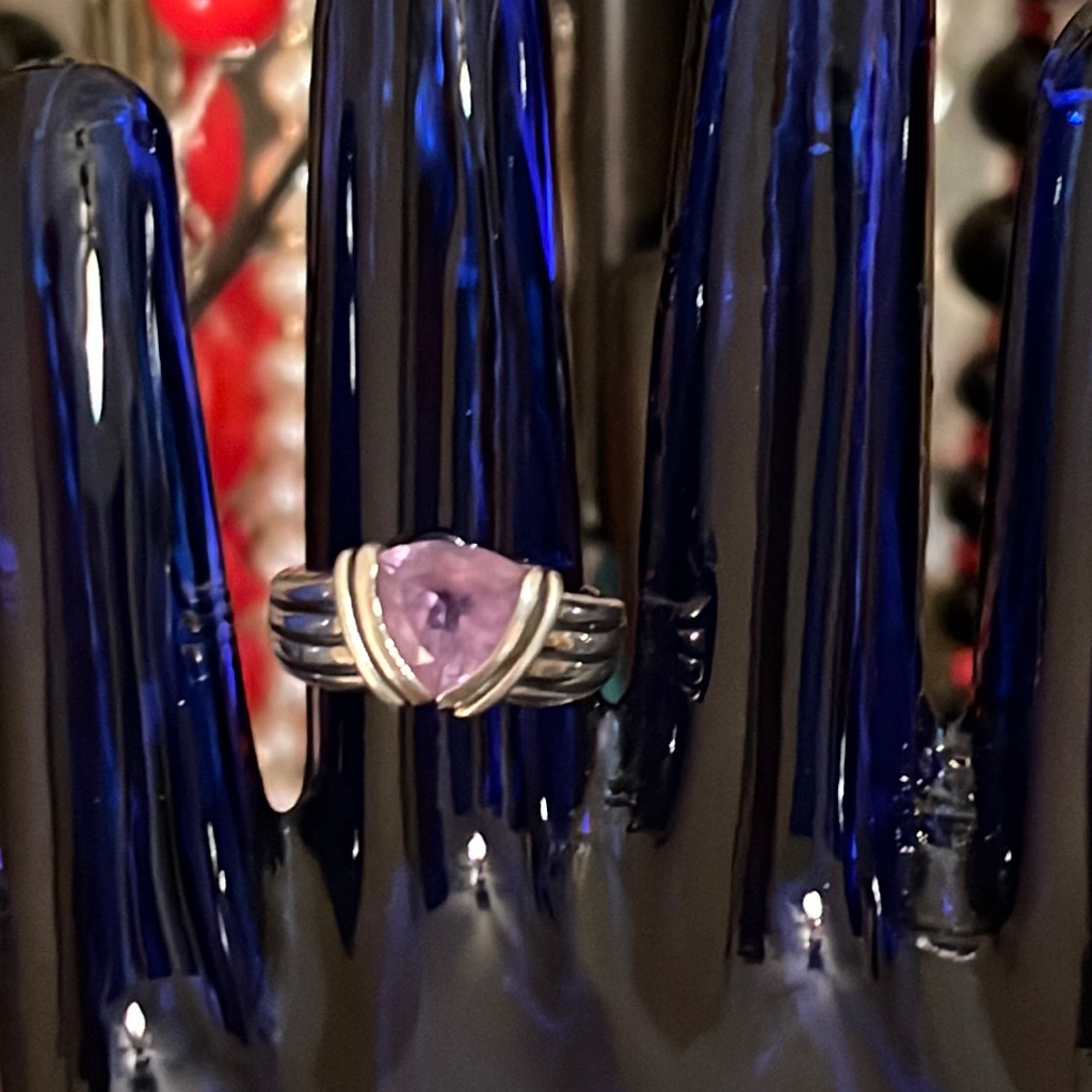 Amethyst Cable Ring